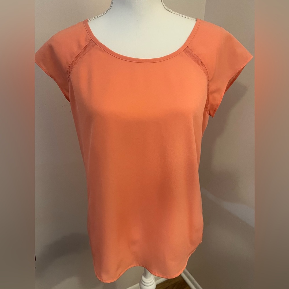Maison Scotch Orange Raglan Cap Sleeve Blouse
